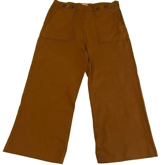 Kensie Jeans Womens 14/32 Brown High Waist Wide Leg Pockets Boho Jeans - Picture 1 of 10